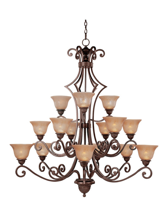 Maxim - 11239SAOI - 15 Light Chandelier - Symphony - Oil Rubbed Bronze