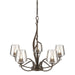 Hubbardton Forge - 103040-SKT-05-ZM0236 - Five Light Chandelier - Flora - Bronze