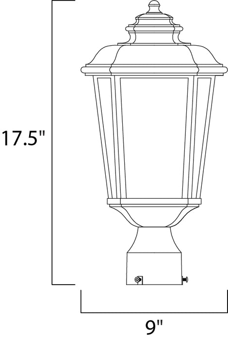 Radcliffe Outdoor Pole/Post Lantern-Exterior-Maxim-Lighting Design Store