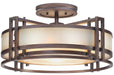 Metropolitan - N6964-1-267B - Three Light Semi Flush Mount - Underscore - Cimarron Bronze