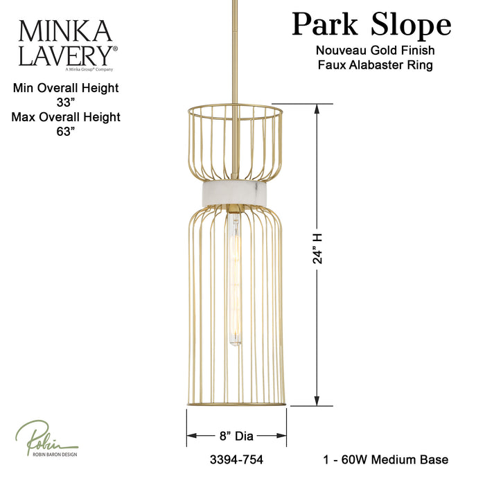 Park Slope Mini Pendant-Mini Pendants-Minka-Lavery-Lighting Design Store