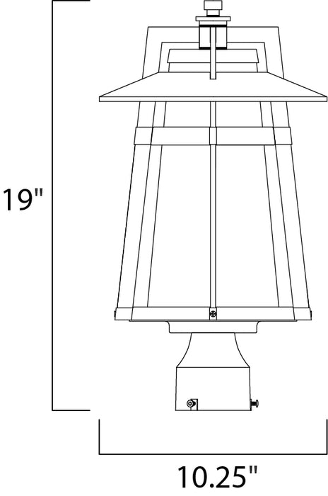 Calistoga Outdoor Pole/Post Lantern-Exterior-Maxim-Lighting Design Store
