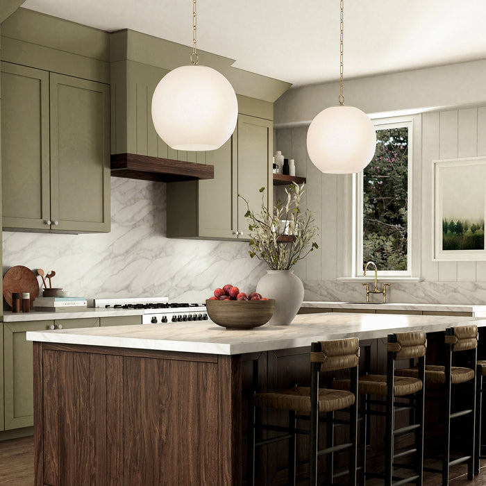 Cleo One Light Pendant Matte Brass-Pendants-Capital Lighting-Lighting Design Store