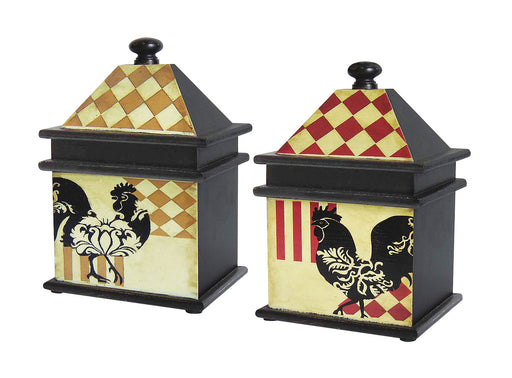 Harlequin Rooster Box