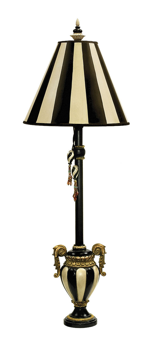 ELK Home - 91-234 - One Light Table Lamp - Carnival Stripe - Antique Black