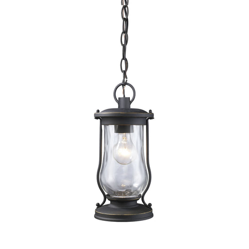 ELK Home - 43017/1 - One Light Outdoor Pendant - Farmstead - Matte Black