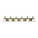 Livex Lighting - 1006-01 - Six Light Bath Vanity - Belmont - Antique Brass