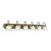 Livex Lighting - 1006-01 - Six Light Bath Vanity - Belmont - Antique Brass