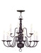 Livex Lighting - 5012-07 - 12 Light Chandelier - Williamsburgh - Bronze