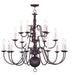 Livex Lighting - 5019-07 - 20 Light Chandelier - Williamsburgh - Bronze