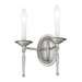 Livex Lighting - 5122-91 - Two Light Wall Sconce - Williamsburgh - Brushed Nickel