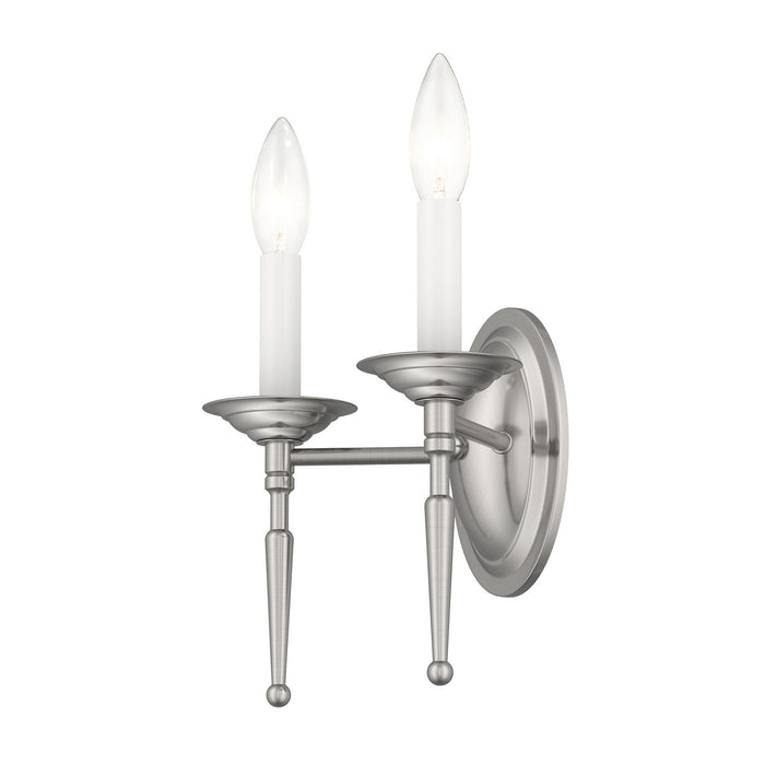 Livex Lighting - 5122-91 - Two Light Wall Sconce - Williamsburgh - Brushed Nickel
