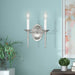 Livex Lighting - 5122-91 - Two Light Wall Sconce - Williamsburgh - Brushed Nickel