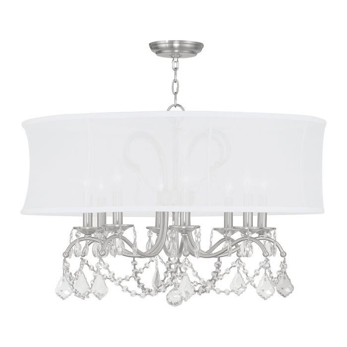 Livex Lighting - 6308-91 - Eight Light Chandelier - Newcastle - Brushed Nickel