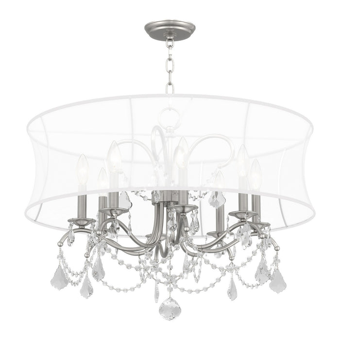 Livex Lighting - 6308-91 - Eight Light Chandelier - Newcastle - Brushed Nickel