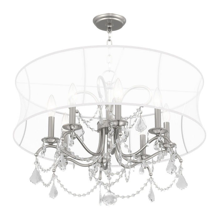Livex Lighting - 6308-91 - Eight Light Chandelier - Newcastle - Brushed Nickel