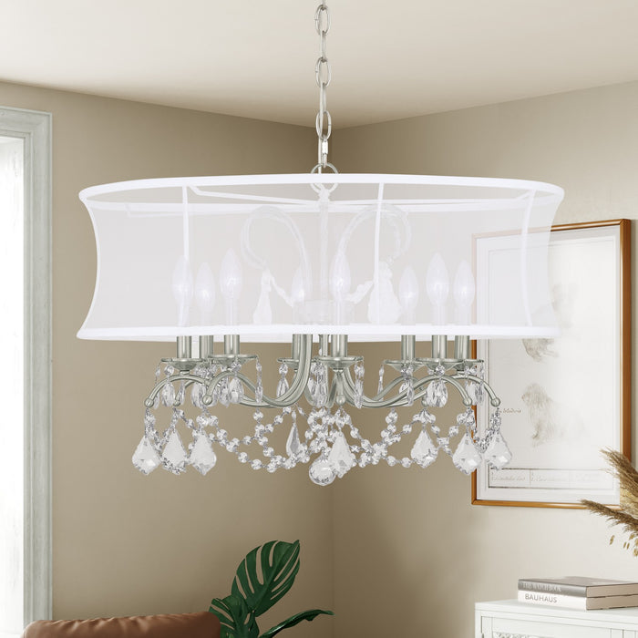 Livex Lighting - 6308-91 - Eight Light Chandelier - Newcastle - Brushed Nickel