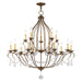 Livex Lighting - 6429-71 - 15 Light Chandelier - Chesterfield - Hand Applied Venetian Golden Bronze