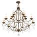 Livex Lighting - 6429-71 - 15 Light Chandelier - Chesterfield - Hand Applied Venetian Golden Bronze