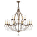 Livex Lighting - 6429-71 - 15 Light Chandelier - Chesterfield - Hand Applied Venetian Golden Bronze