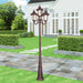 Livex Lighting - 7669-58 - Four Light Outdoor Post Mount - Oxford - Hand Applied Imperial Bronze