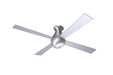 Modern Fan Co - BAL-FM-BA-42-AL-NL-001 - 42 Inch Ceiling Fan - Ball Flush - Brushed Aluminum