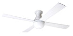 Modern Fan Co - BAL-FM-GW-42-WH-NL-005 - 42 Inch Ceiling Fan - Ball Flush - Gloss White