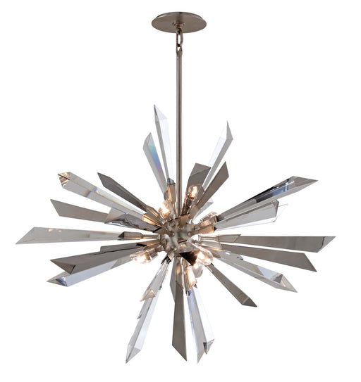 Corbett Lighting - 140-47 - Six Light Chandelier - Inertia - Silver Leaf