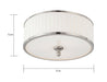 Nuvo Lighting - 60-4741 - Three Light Flush Mount - Candice - Brushed Nickel