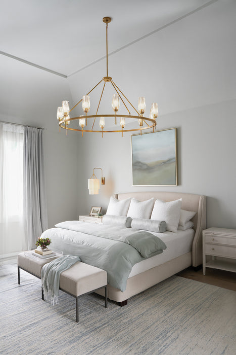 Gwen LED Wall Sconce Lacquered Brass-Sconces-Hinkley-Lighting Design Store