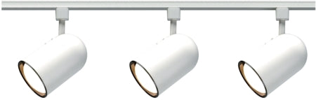 Track Lighting Kits White Three Light Track Kit White