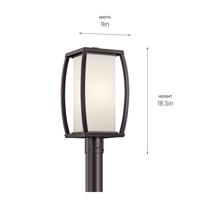 Kichler - 49342AZ - One Light Outdoor Post Mount - Bowen - Architectural Bronze