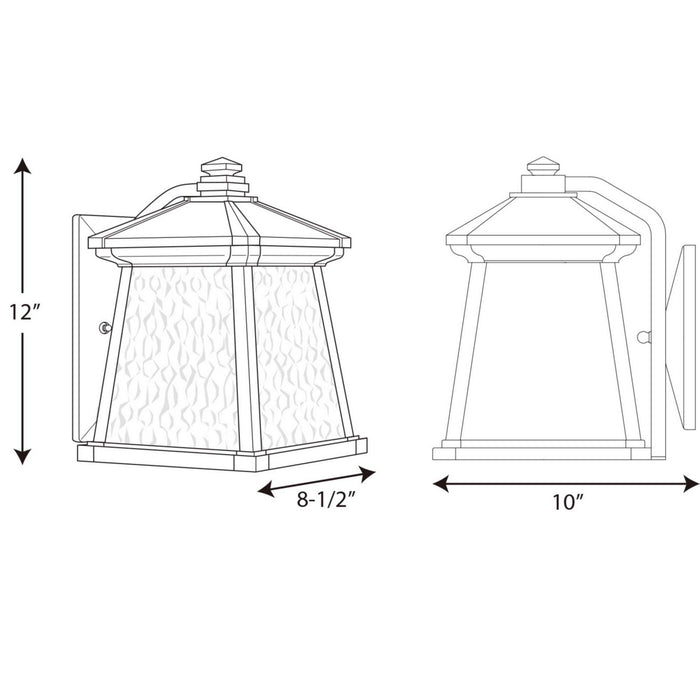 Progress Lighting - P5907-31 - One Light Wall Lantern - Mac - Black