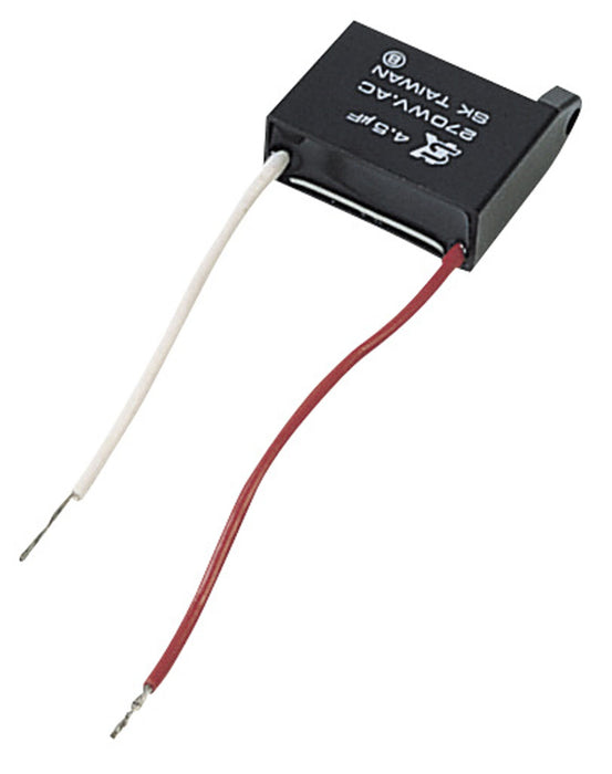 Craftmade - 45UF - Single Capacitor - Parts - Capacitor - Black