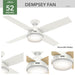 Dempsey 52" Ceiling Fan-Fans-Hunter-Lighting Design Store