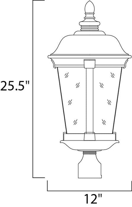 Dover VX Outdoor Pole/Post Lantern-Exterior-Maxim-Lighting Design Store