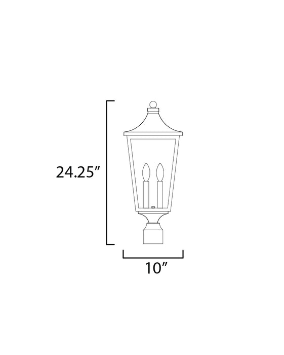 Sutton Place VX Outdoor Post Lantern-Exterior-Maxim-Lighting Design Store