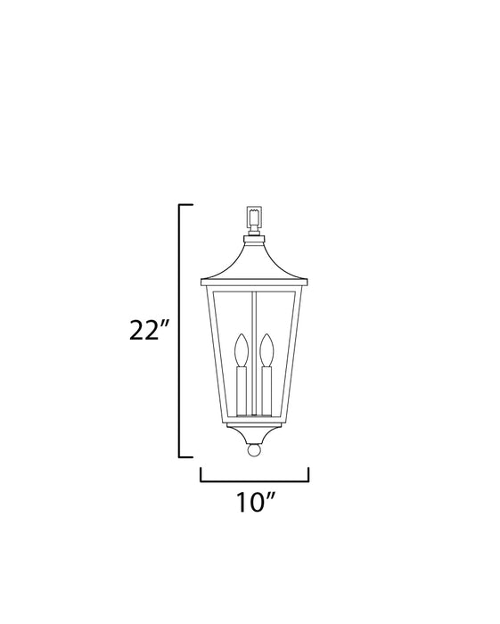 Sutton Place VX Outdoor Hanging Lantern-Exterior-Maxim-Lighting Design Store