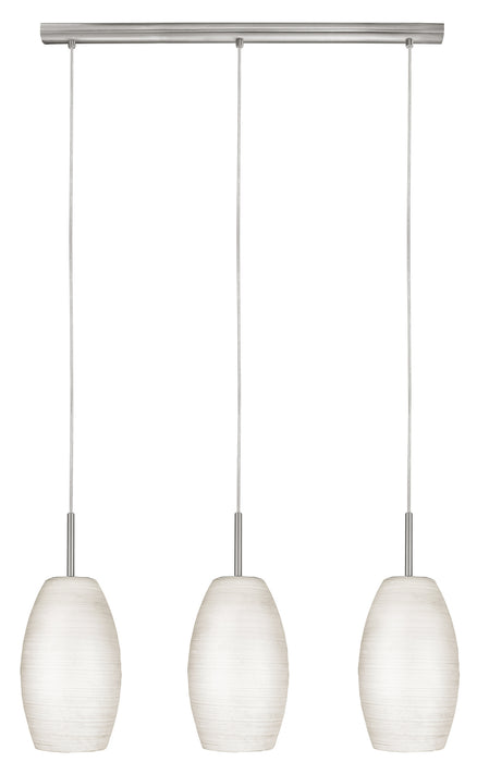Eglo USA - 88954A - Three Light Pendant - Batista 1 - Matte Nickel