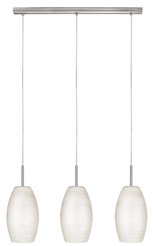 Eglo USA - 88954A - Three Light Pendant - Batista 1 - Matte Nickel