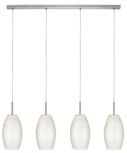 Batista 1 Four Light Linear Pendant Matte Nickel