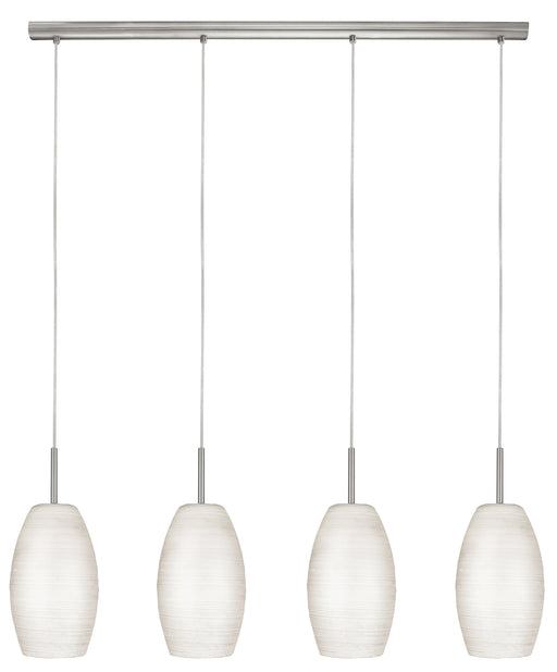 Eglo USA - 88955A - Four Light Linear Pendant - Batista 1 - Matte Nickel