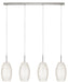Eglo USA - 88955A - Four Light Linear Pendant - Batista 1 - Matte Nickel