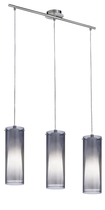 Eglo USA - 90305A - Three Light Linear Pendant - Pinto Nero - Matte Nickel