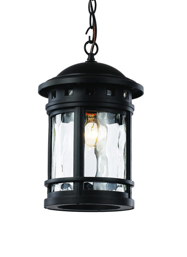 Boardwalk One Light Hanging Lantern Rust