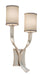 Corbett Lighting - 158-12-SL/SS - Two Light Wall Sconce - Roxy - Modern Silver Finish With Polished Stainless Accents
