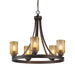 Golden - 1051-5 SBZ - Five Light Chandelier - Hidalgo - Sovereign Bronze