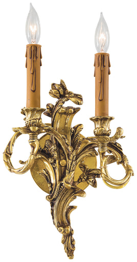 Metropolitan Two Light Wall Sconce Stained Gold