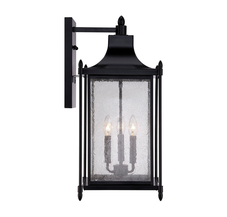 Savoy House - 5-3453-BK - Three Light Wall Lantern - Dunnmore - Black