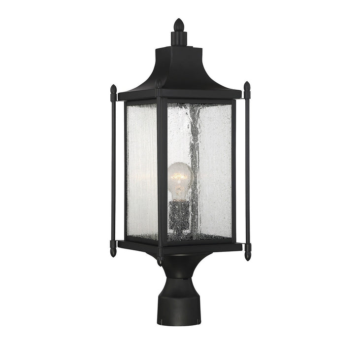 Savoy House - 5-3454-BK - One Light Post Lantern - Dunnmore - Black